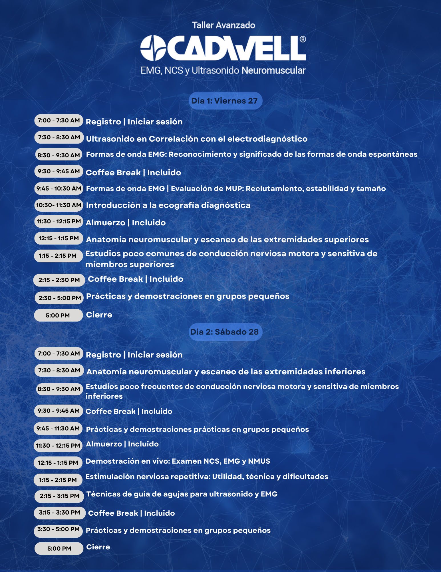 Programa Evento Corporativo Profesional Geométrico Oscuro Negro Azul  (2)